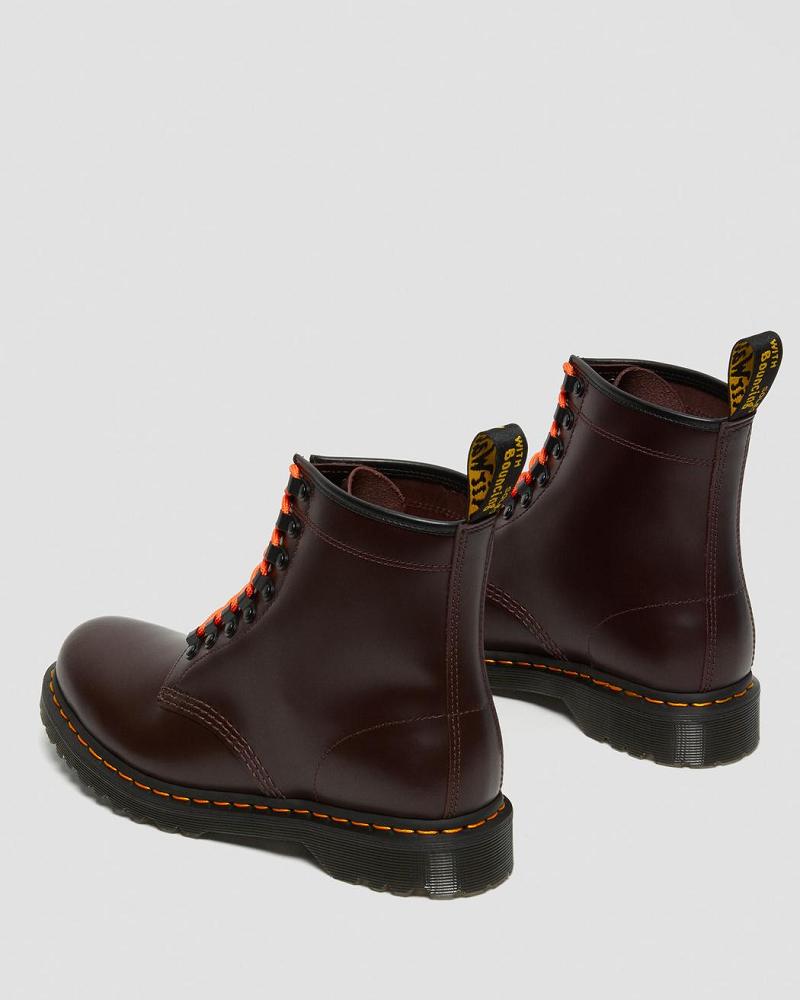 Dr Martens 1460 Ben Smooth Lær Snørestøvletter Dame Rød | Norge 623FDN